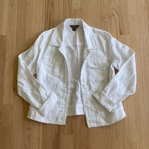 White linen Tommy Bahama Jacket